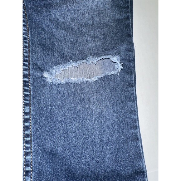 Free People Stretch Distressed Skinny Jeans Women Light Wash 61855-16515125 Sz26 - Picture 6 of 16